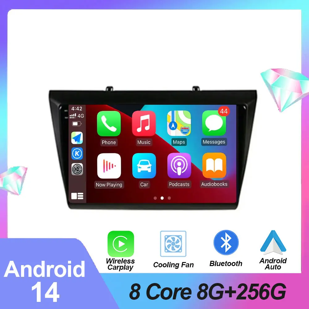 Android 14 System Auto Car Radio For Lifan Wonder l Myway Multimedia Video Wireless Carplay Navigation GPS QLED