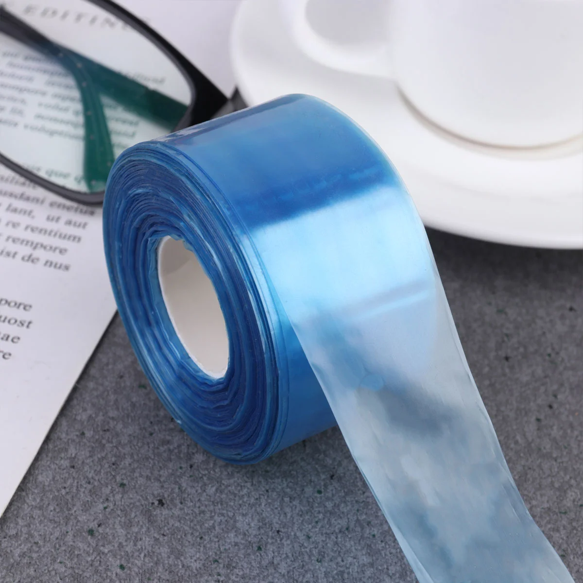 

200Pcs Disposable Glass Legs Cover Hair Dyeing Spectacles Protector Glasses Legs Slender Bag Blue Disposable Plastic Cover