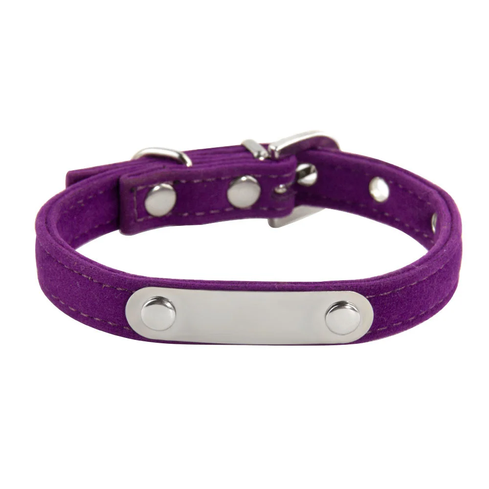 Personalisiertes Katzenhalsband aus weichem Samt, Welpen-Halskettenhalsbänder für Katzen, kleiner Hund, Kätzchen-Zubehör, individueller ID-Name, kostenlose Gravur – Detail 12