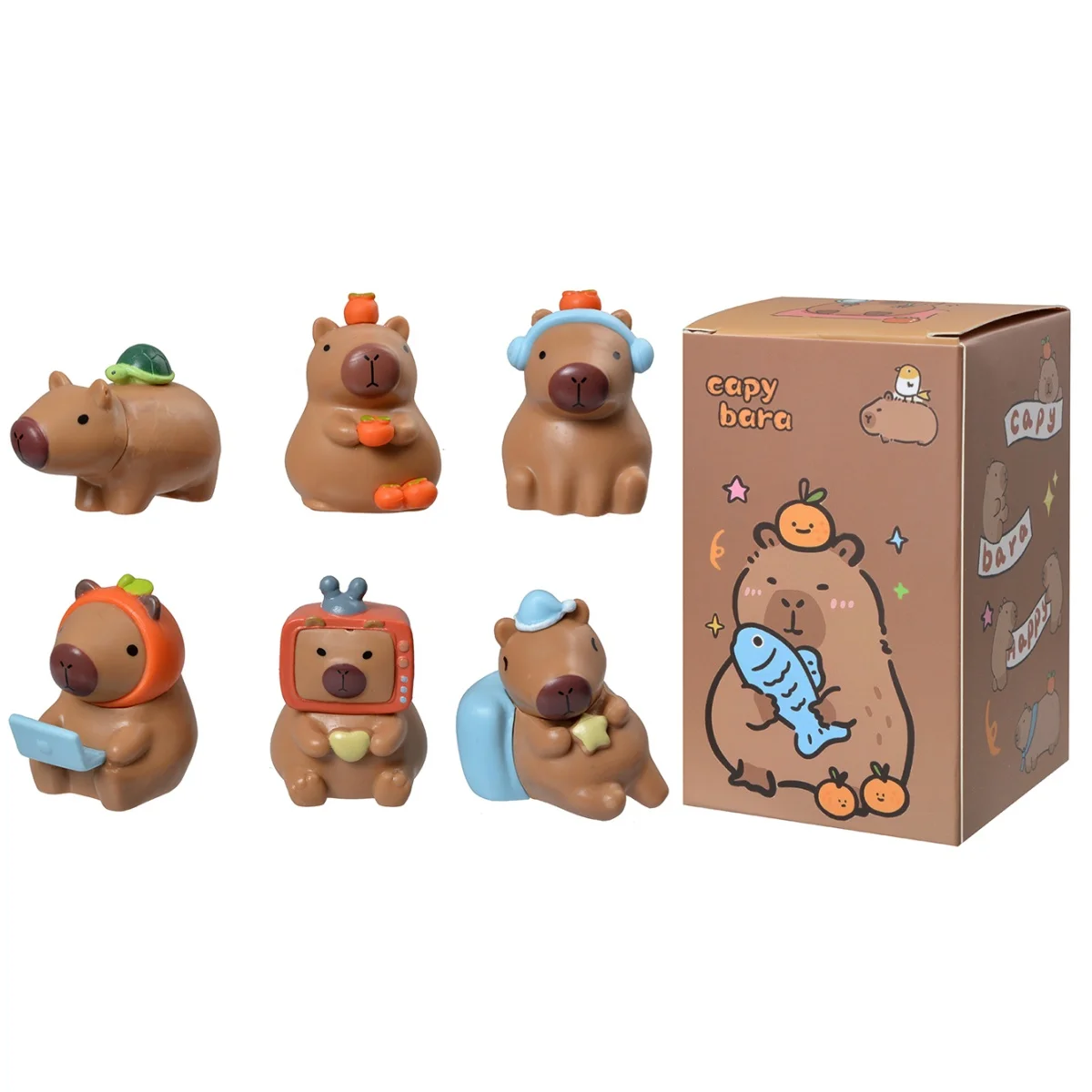Hatsune Miku Kirby Capybara Mini caja ciega de personaje muñeca bonita modelo de dibujos animados adorno de escritorio juguetes coleccionables