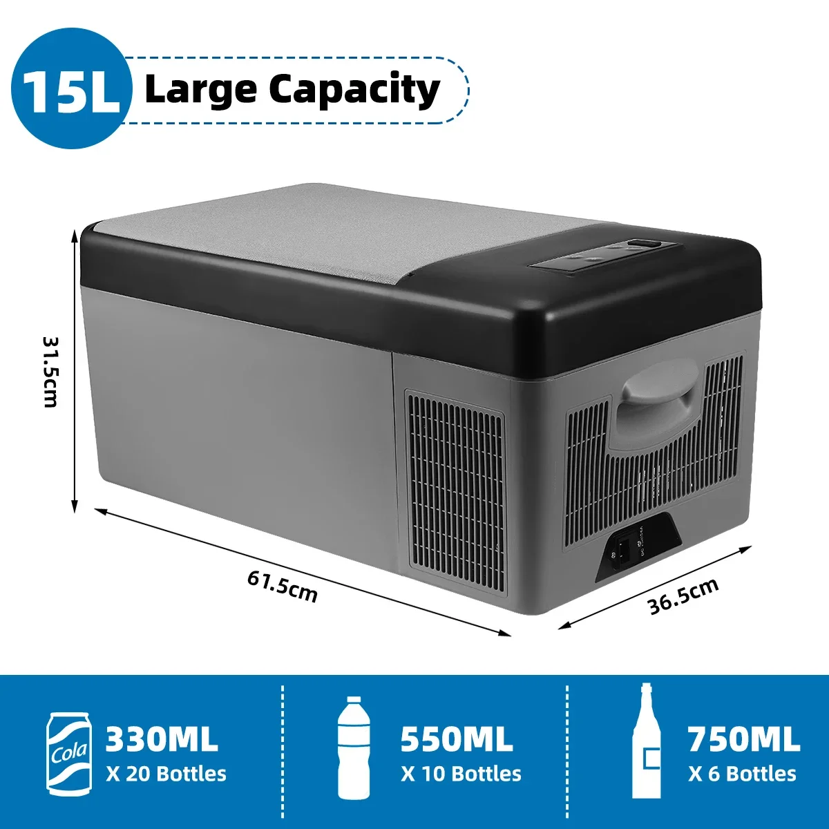 15L 20L 25L Car Refrigerator Cooler For Summer Portable Freezer Car Fridge Compressor 12V/24V 70W For Home Travel Camping 220V