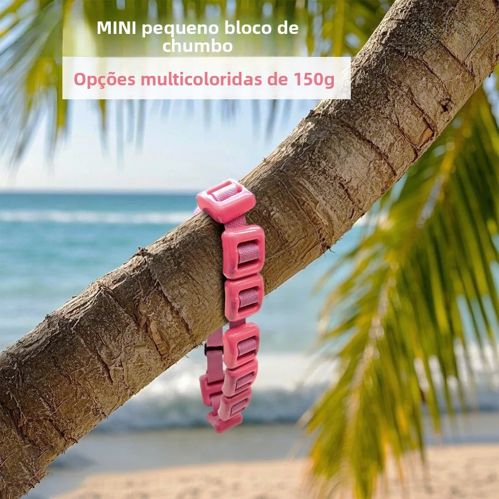 Anel de Pescoço Ajustável com Peso para Mergulho Subaquático, Bloco de Chumbo de Peso Negativo para Atividades ao Ar Livre, E...