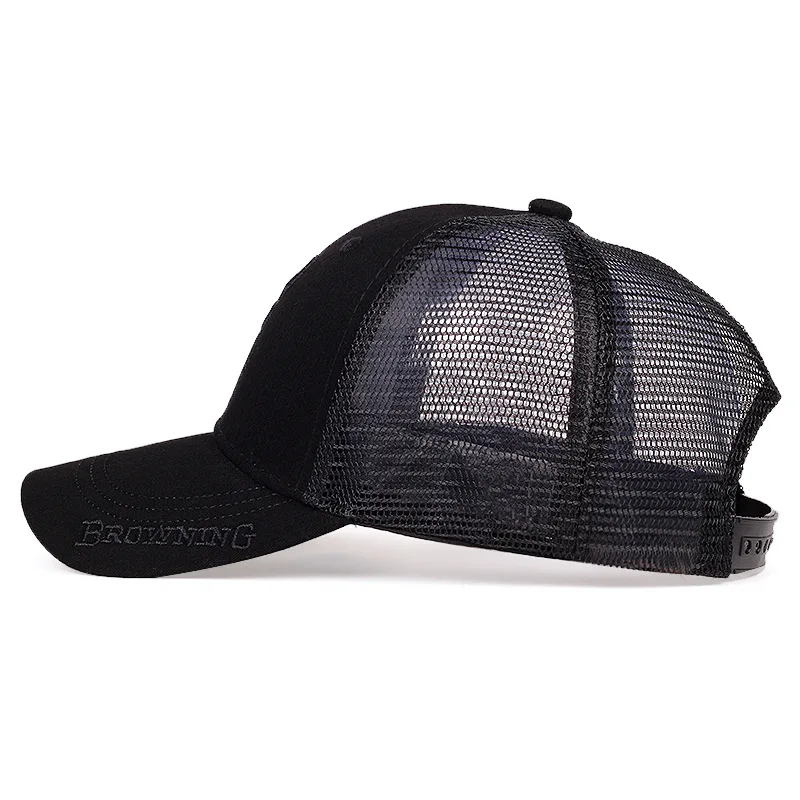 Pure Cotton Unisex Mesh Cap Embroidered Casual Sun Hat  Adult Breathable Baseball Cap