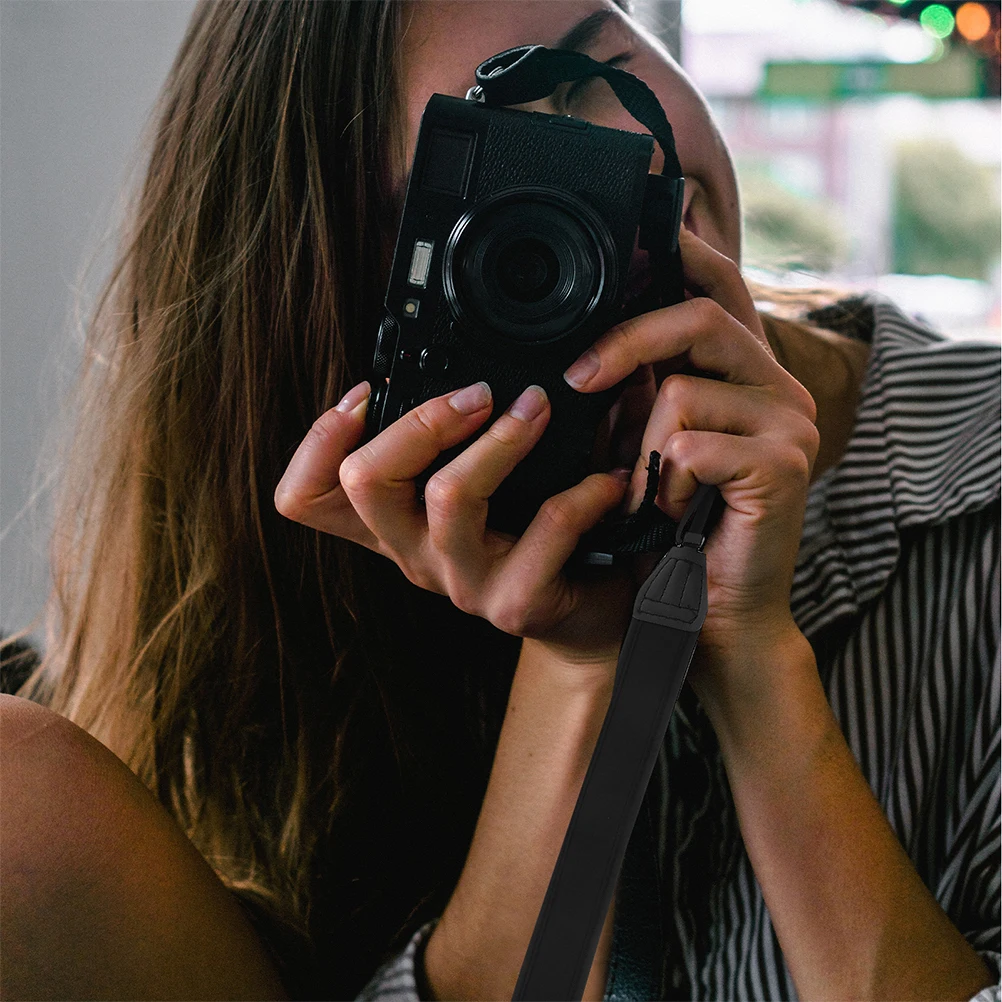 2 قطعة حزام حبال الكاميرا النيوبرين قابل للتعديل طول نونسليب الأمن للاستخدام على المدى الطويل حزام كاميرا مناسب عالميًا #1