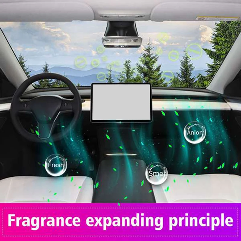 Plastic Aroma Machine Aromatherapy System Anions Fragrance Starter For Tesla Model Y Model 3