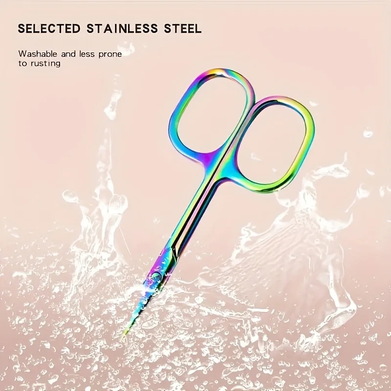 กรรไกรตัดเล็บสแตนเลสที่มีความแม่นยำ - ด้ามจับที่สะดวกสบาย เครื่องมือดูแลเล็บที่ใช้งานง่ายสำหรับใช้ในบ้านและร้านเสริมสวย