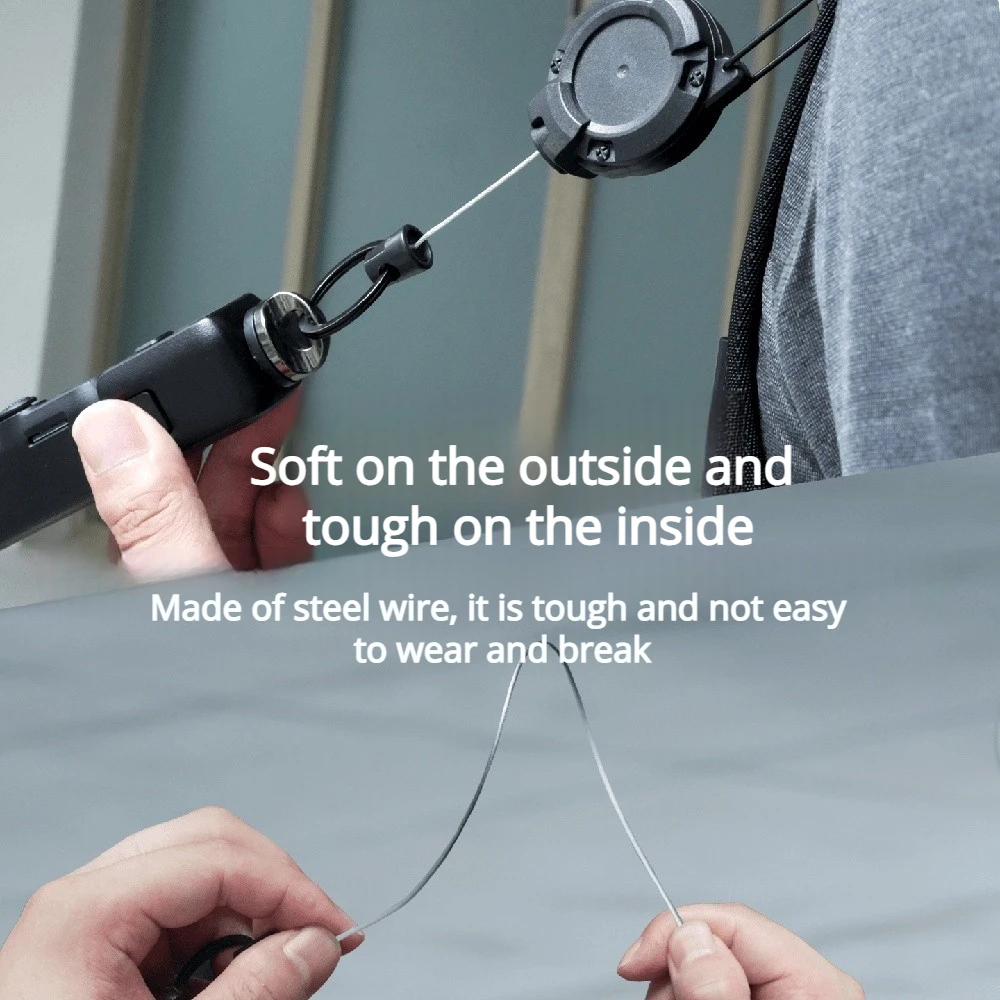 حقيبة ظهر قابلة للسحب بإبزيم مضاد للسقوط سريع الإصدار ومحول تلسكوبي لملحقات الكاميرا الرياضية DJI OSMO 360 Pocket3