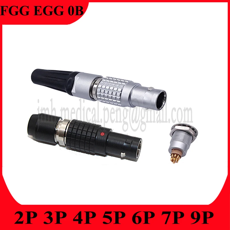 Fgg/EGG.0B.2P 3P 4P 5P 6P 7P 9P Push-Pull Zelfborgende metalen Quick Plug En Vrouwelijke Socket Connector Voor Audio Video Transmissie