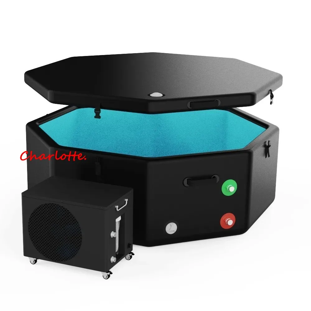 Tumble cold plunge recovery bucket  bath 1Hp cold water engine cabin bath plunge bucket chiller ice b