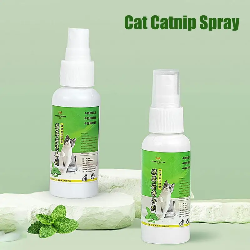 50ml Cat Catnip Spray Healthy Ingredients Catnip Spray For Kittens Cats & Attractant Easy To Use & Safe For Pets Gifts For Pets