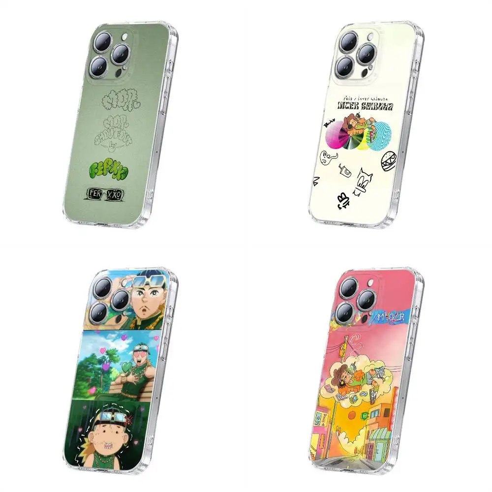 

F-Feid FERXXO VOL Sagrado Phone Case For iPhone 17,16,15,14,13,12,11 Plus,Pro,Max,Plus,E,SE4,Mini Transparent Cover