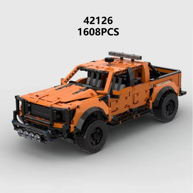 42126 Technical F-150 Raptor Pickup Cars Assembly Model Birthday Gifts 1608Pcs Brick Children's Educational Toys