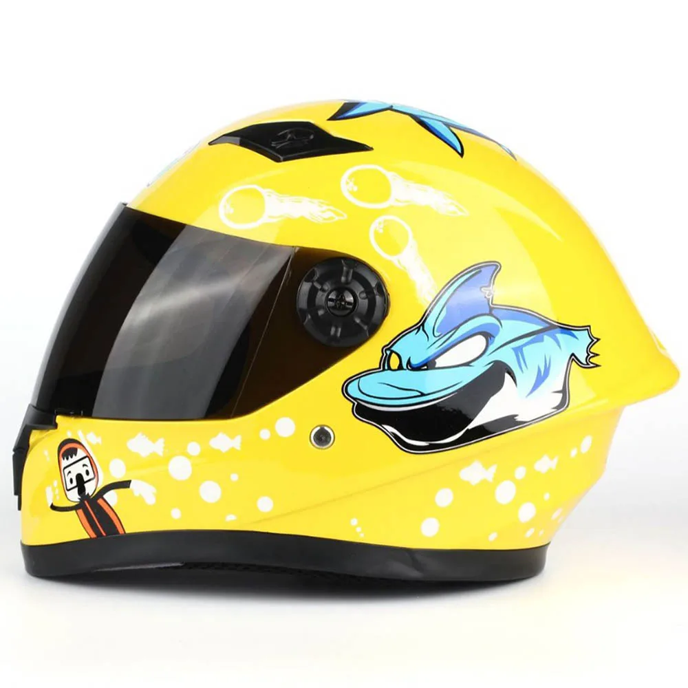Kinderhelm Veiligheid Kinderrijden Helmen Nieuw CuteFull Face Voor Vier Seizoenen Buitensporten Hoofd Fiets Motorhelm