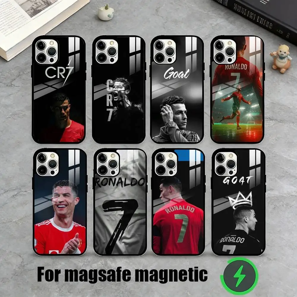 

Football R-RoNalDo-ES CR7 Phone Case For iPhone17,16,15,14,13,12,11 Plus,Pro Magnetic with Magsafe Wireless Charging