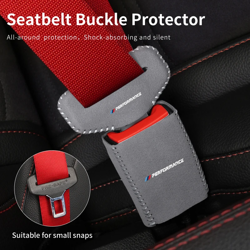 Car Seat Belt Base Buckle Protector Cover Accessories For BMW F10 F15 F30 E70 E91 E30 G30 E53 M3 M5 X6 X4 X7 E92 E93 X1 X3 X5