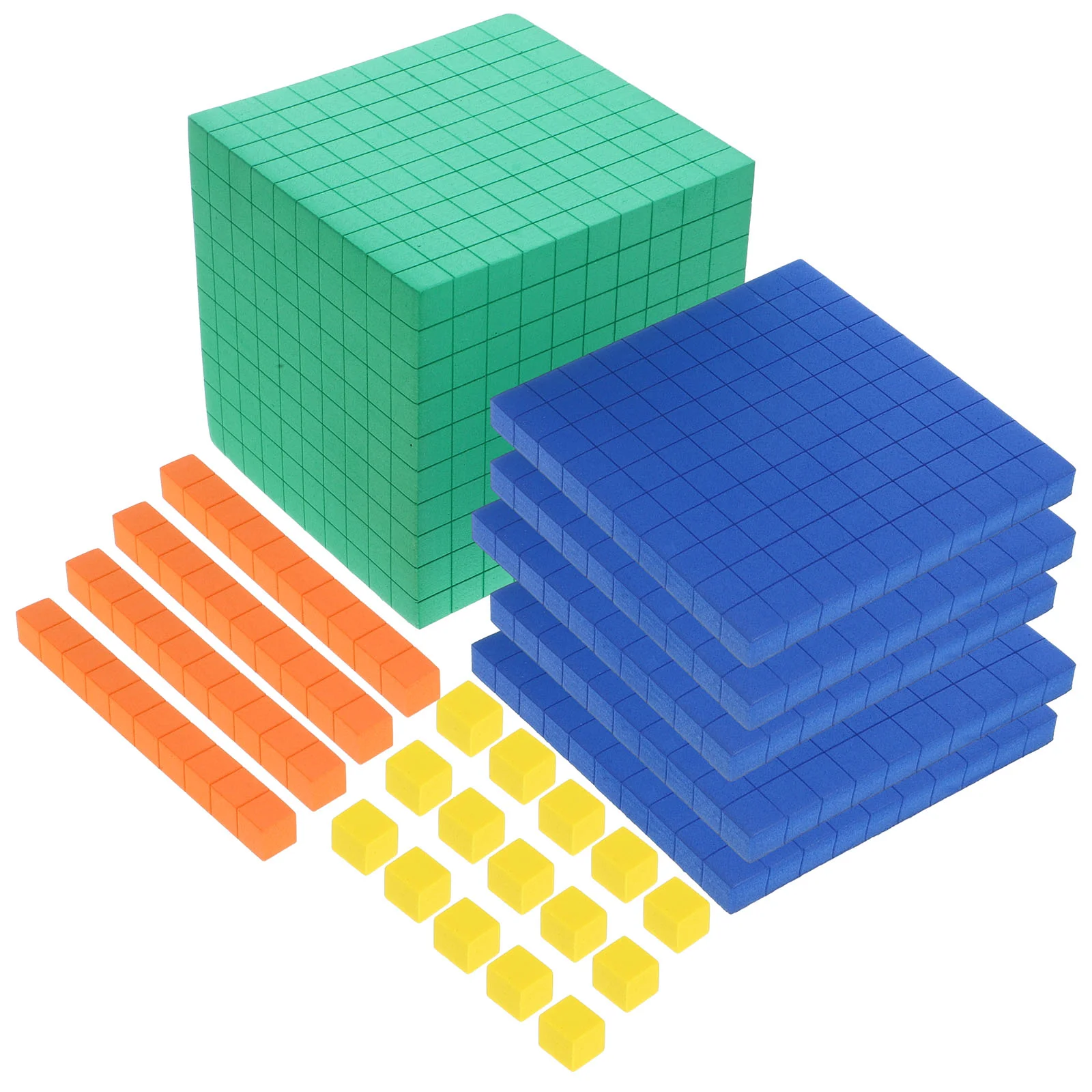 Bloco de números de cubo de matemática, brinquedos para crianças, caixa de cubos, blocos educativos, suprimentos de aprendizagem, material eva, contagem escolar primária