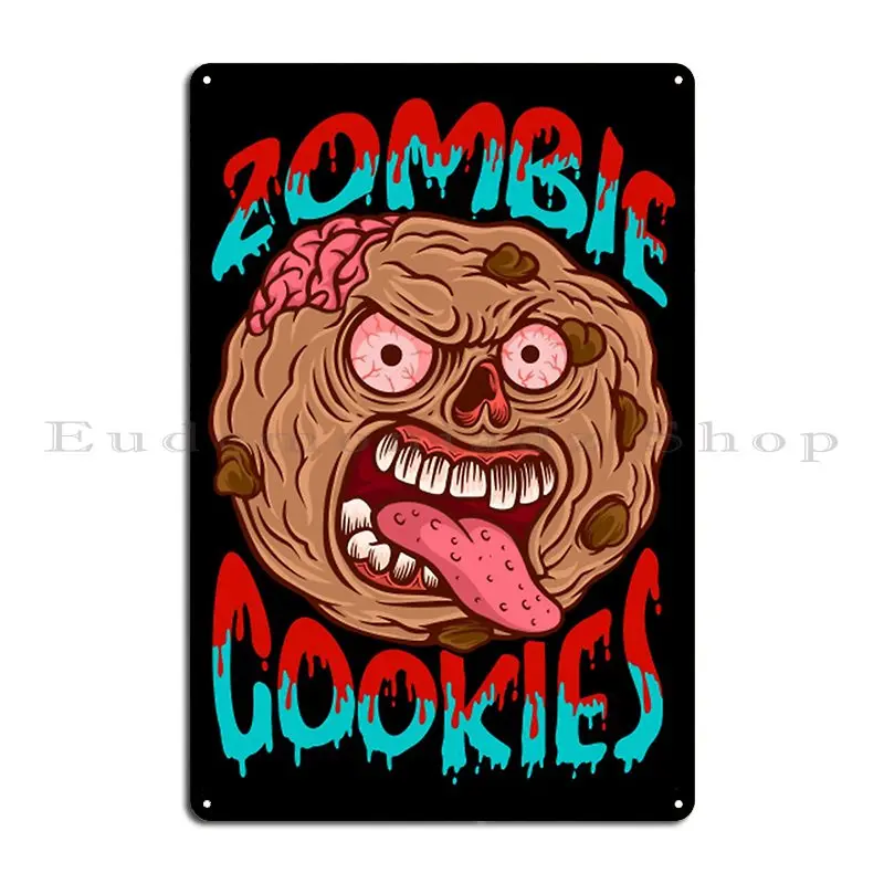 شعار زومبي مرخص زومبي هنتر الهيكل العظمي علامات معدنية للهالوين صدئ جدار ديكور بار تصاميم جدار جدارية تين تسجيل ملصق