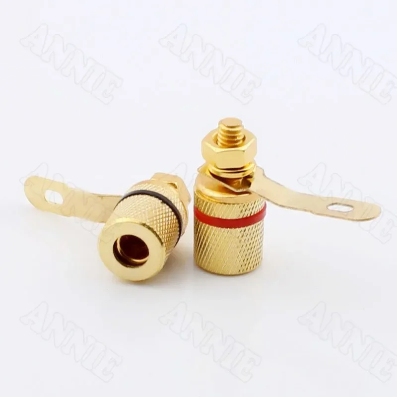 

100pcs/lot Speaker Wire Terminal Banana Plug Connector Horn Cable Audio Socket