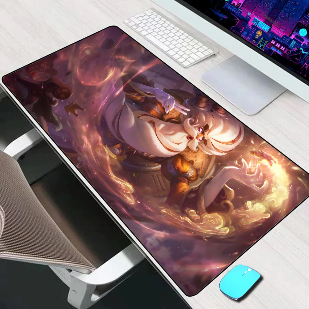 League of Legends Zilean Large Mouse Pad Gaming Accessories Mouse Mat Laptop Keyboard Mat PC Gamer Desk Pad Computer Mousepad