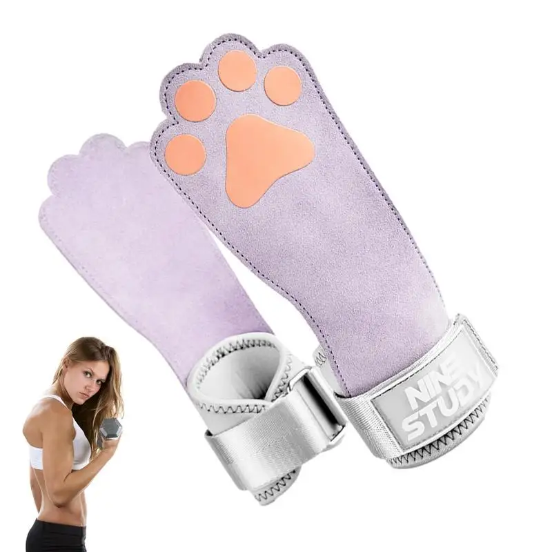 Women Gym Dumbbells Wristband Female Weights To Exercise At Home Palm Protector Muscle Training Anti Peeling Gloves For Girls