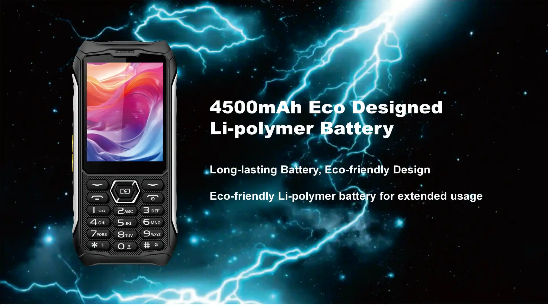 EAOR 336-4G Slim Rugged Phone IP68 Real Three-Proof Feature Phone Big Battery Dual SIM Keypad Phones with Glare Torch Telephone