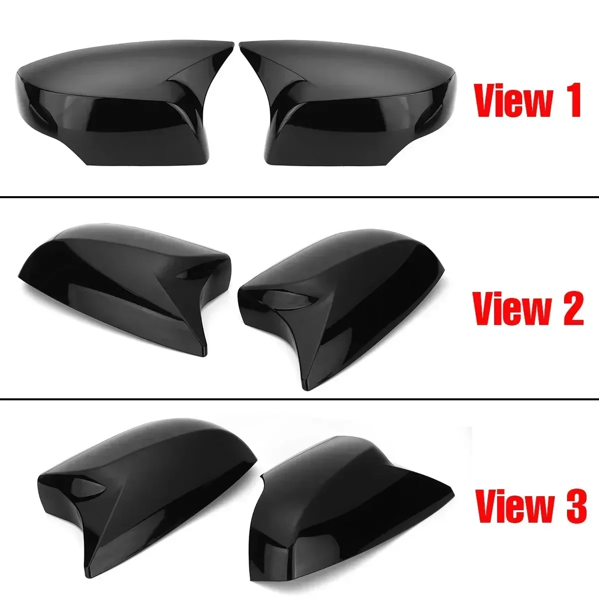 2pcs Car Rear View Mirror Cover Side Mirror Shell M Style For Subaru Forester 2014-2018 Add-on Rearview Mirror Cover Trim