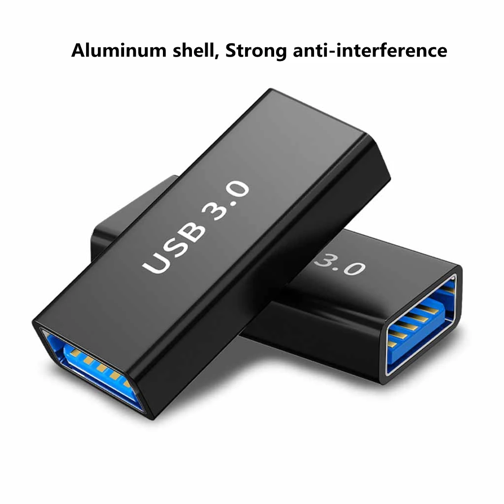 USB 3.0 Type A Female to A Female Connector Adapter AF to AF Coupler F/F Gender Changer Extender Converter for Laptop