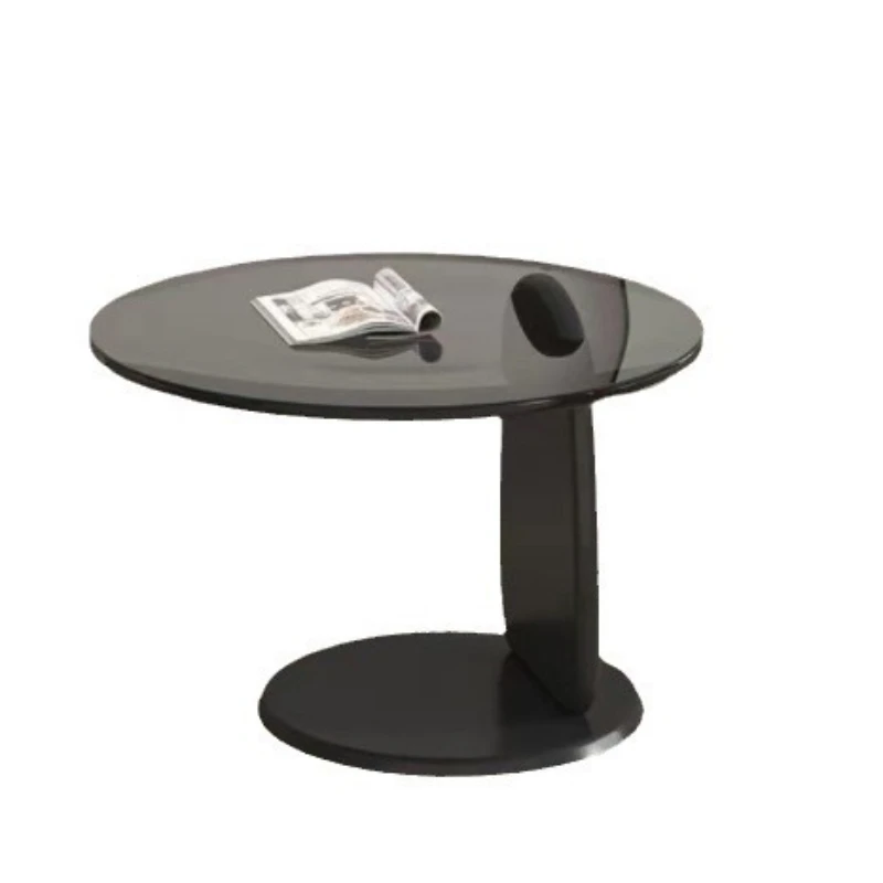

Round coffee table, living room household, small apartment light luxury coffee table combination