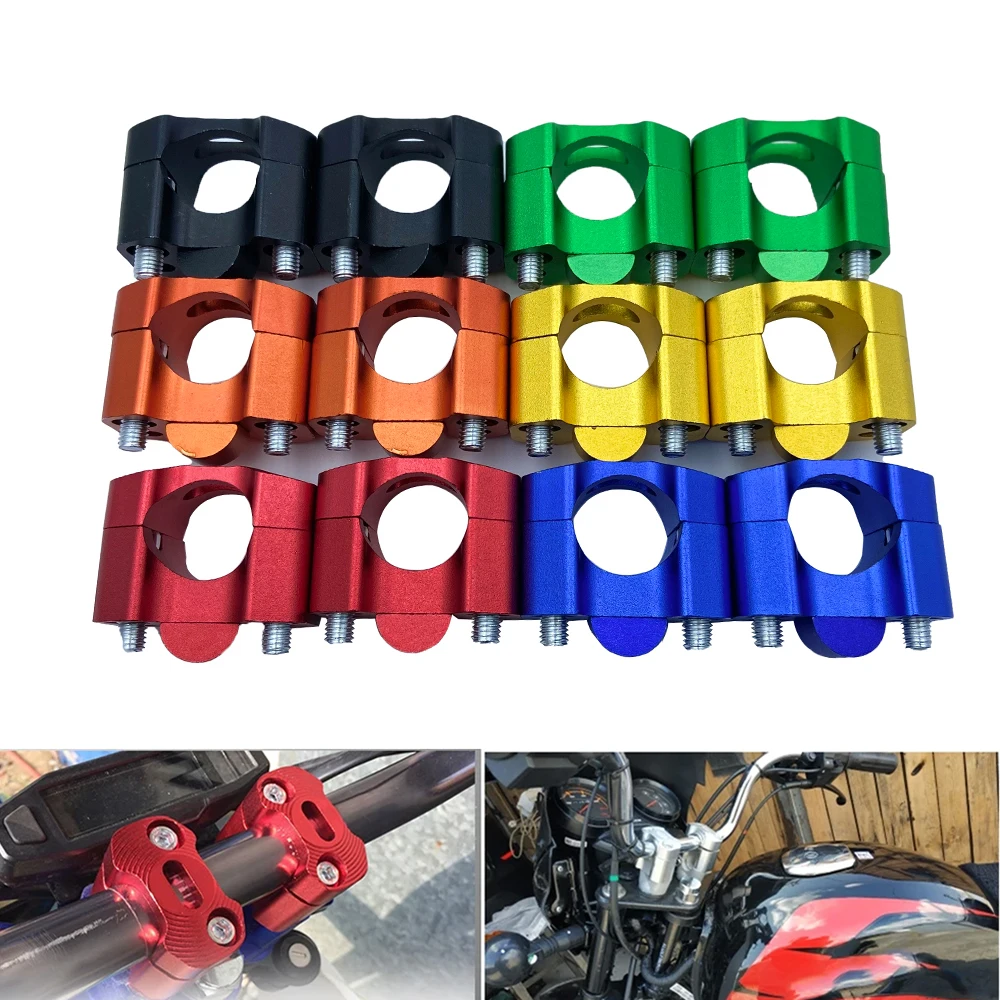 

1 Pair Handlebar Riser Adapter 22mm 28mm for 7/8 Inch Motorcycle Pit Bike Racing Dirt Bike Handlebar Clamps