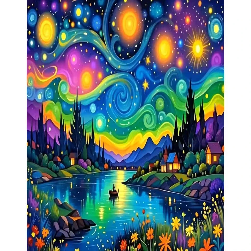 

Jigsaw Puzzle for Adults 500/1000/1200/2000PCS Colorful Town Scenery Paper Puzzle Home Wall Decoration Gift Idea