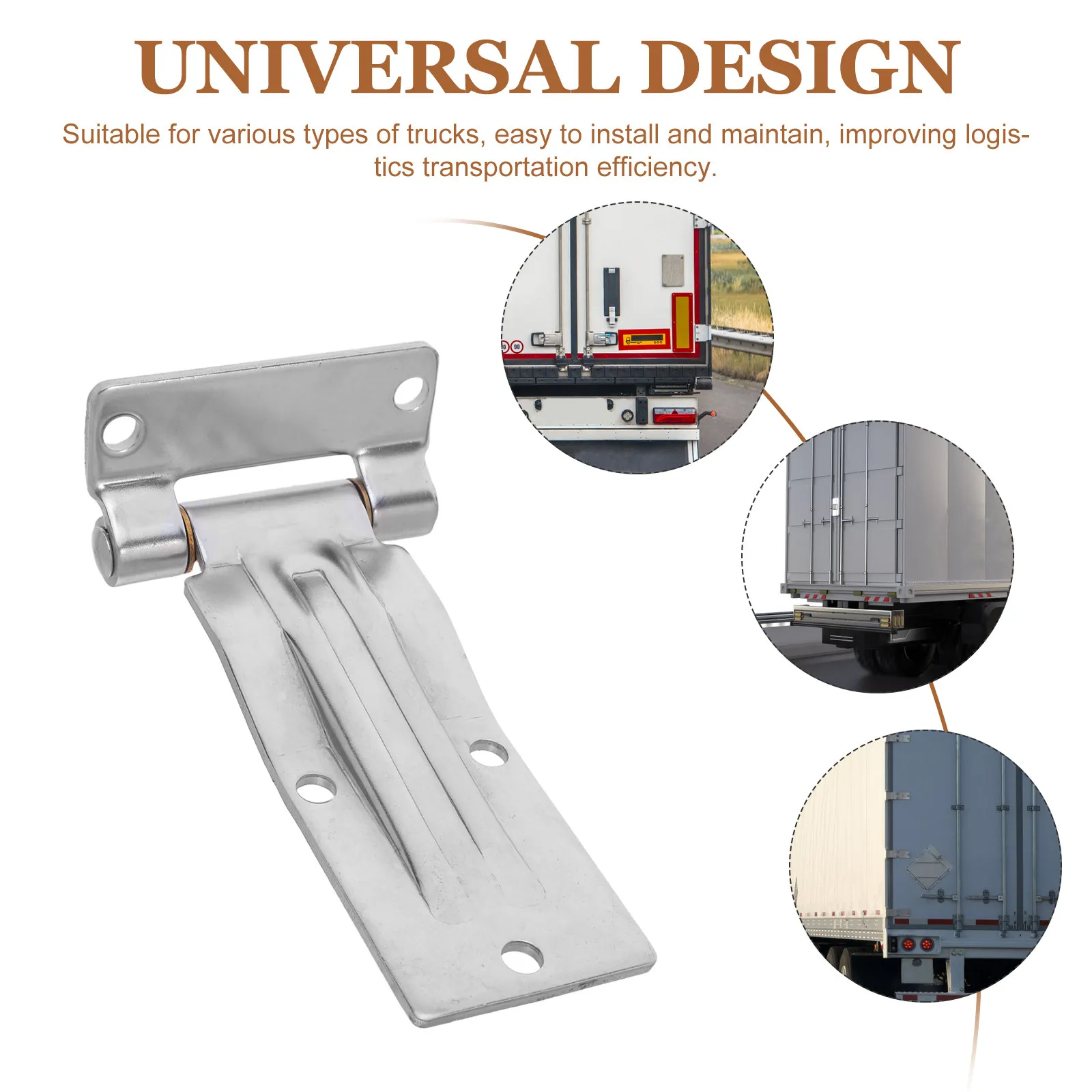 1pcs Large Stainless Steel Hinge For Trailer Metal Cabinet Hinge Marine Grade Container Hinge Support Hatch Vehicle Gate Parts