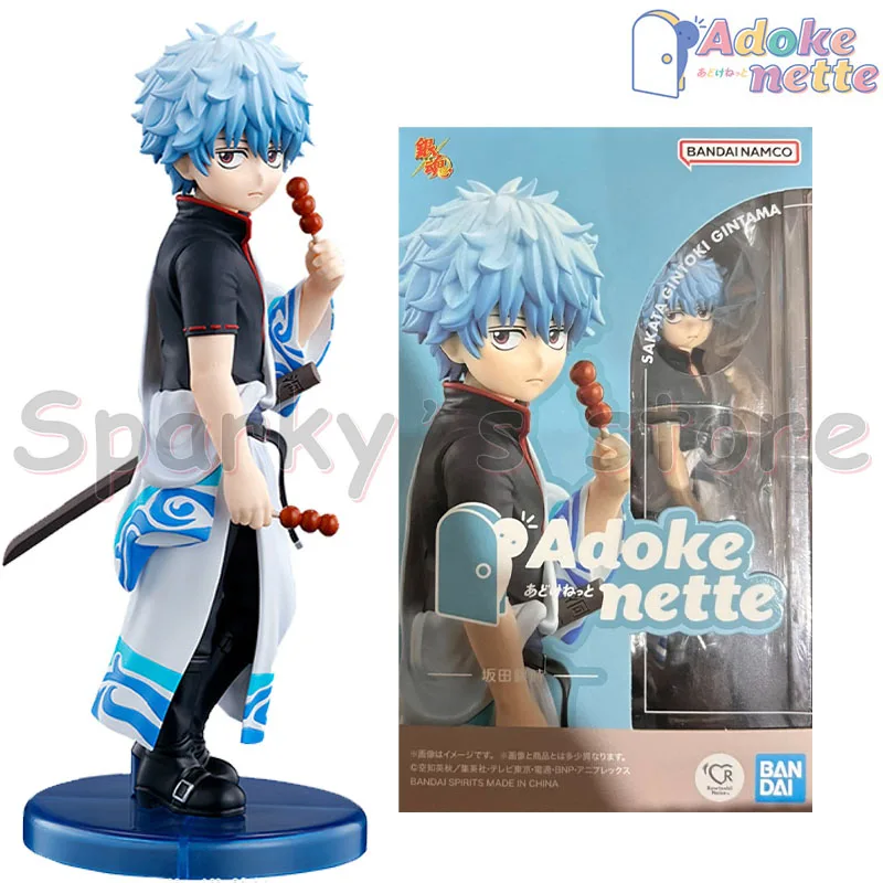 Bandai Original Adokenette Gintama Anime Figure Sakata Gintoki Takasugi Shinsuke Action Figure Toys for Boys Girls Kids Gifts