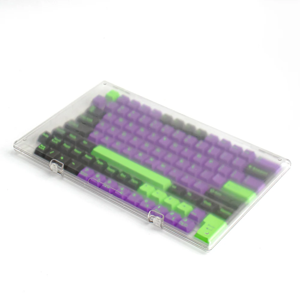 Imagem -03 - Caixa Fosco Transparente do Armazenamento do Keycap Empilhável