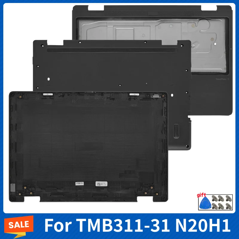 

New For TravelMate TMB311-31 N20H1 LCD Rear Lid Back Cover Front Bezel Palmrest Bottom Case Hinge Computer Replace Accessories