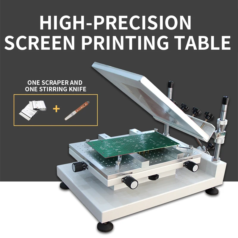 High Precision Manual Type Solder Stencil Screen Printing Machine Smt Solder Paste Stencil Printer Table For Pcb Production Line