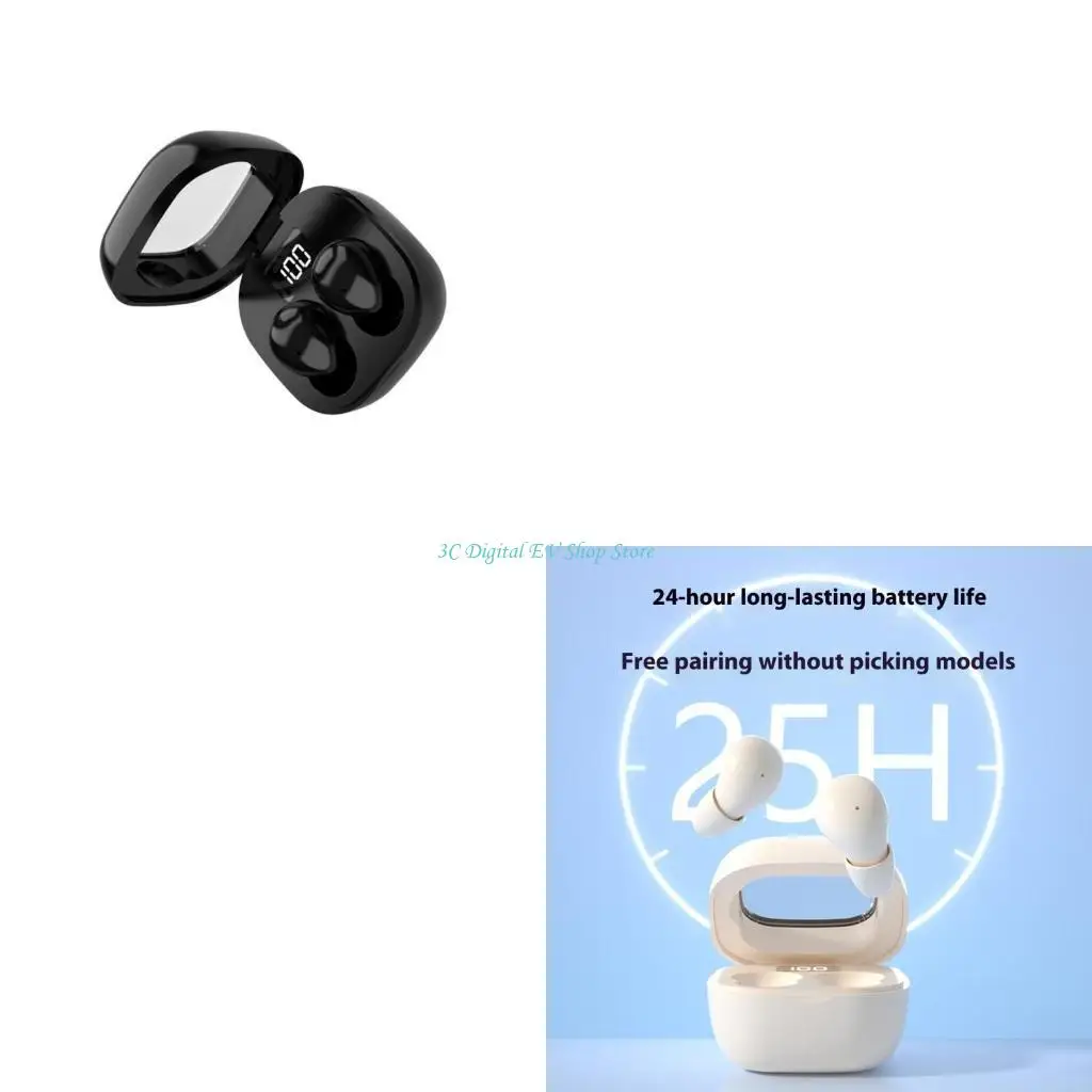 

E74D Беспроводные наушники для сна с активным шумоподавлением 5.3, длительное время воспроизведения, сенсорный экран