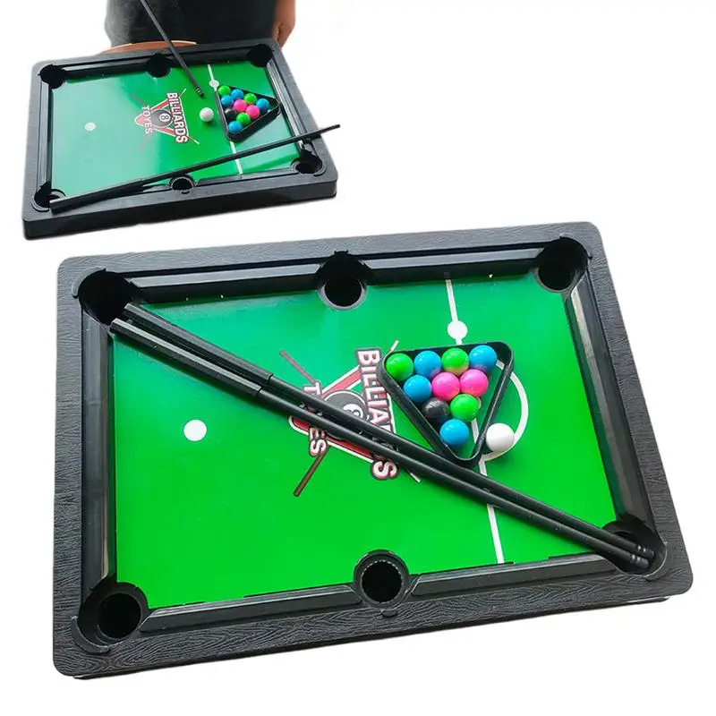 

Mini Pool Game Tabletop Desktop Billiards Snookers Game Small Sports Tabletop Game For Family Interactive Stress Relief Games