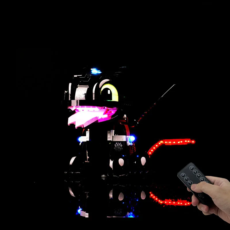 LED-lichtset voor LEGO 10375 Hoe je je draak kunt trainen: tandeloze kerstcadeau (bouwstenen kits sets model niet inbegrepen)