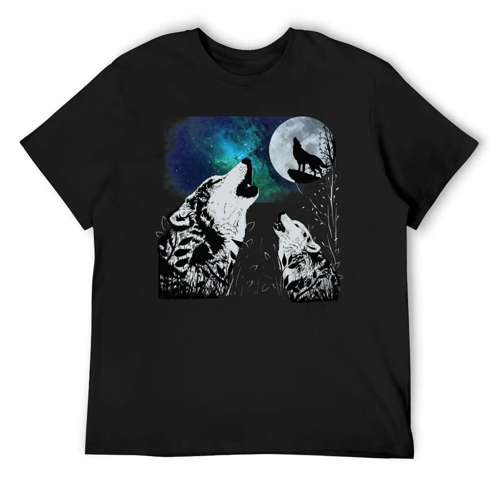 

3 wolf and Moon T-Shirt shirts graphic custom t shirt street wear men clothing