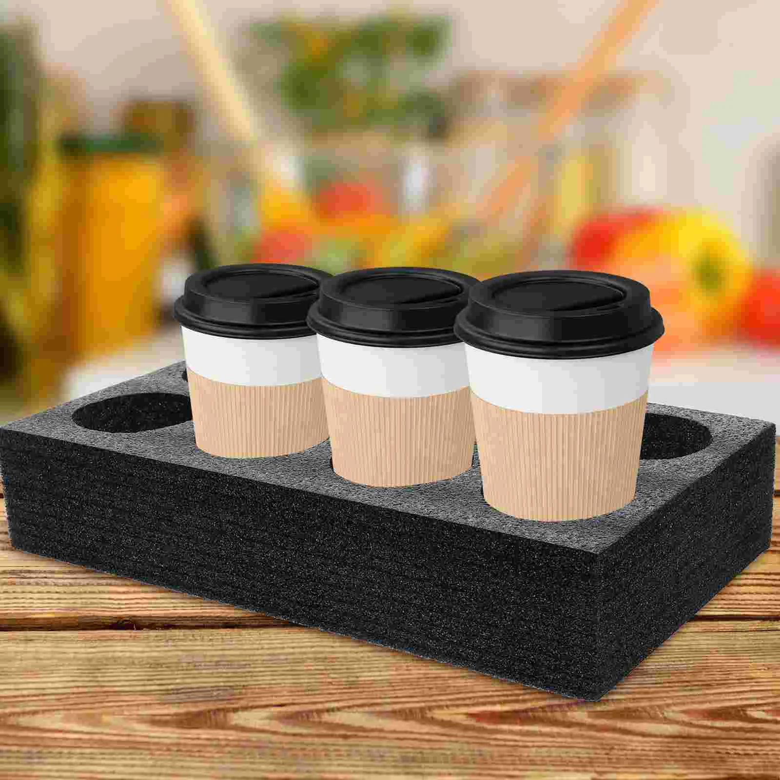 Milk Tea Cup Holder Beverage Takeout Accessory Coffee Tray Drink Packing Carrier Convenient Multi-hole Drinks