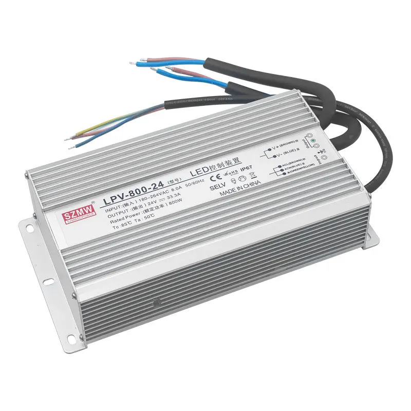 Waterproof switching power supply LPV-500-24 1000W 220V to 12V DC LED outdoor transformer