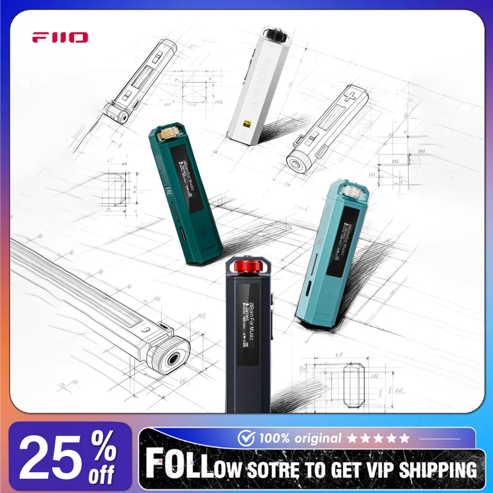 

FiiO Snowsky ECHO NANO Portable Mini Music Player Metal Body High-Fidelity Walkman HiFi Lossless Audio DSD Dac Chip MP3 Player