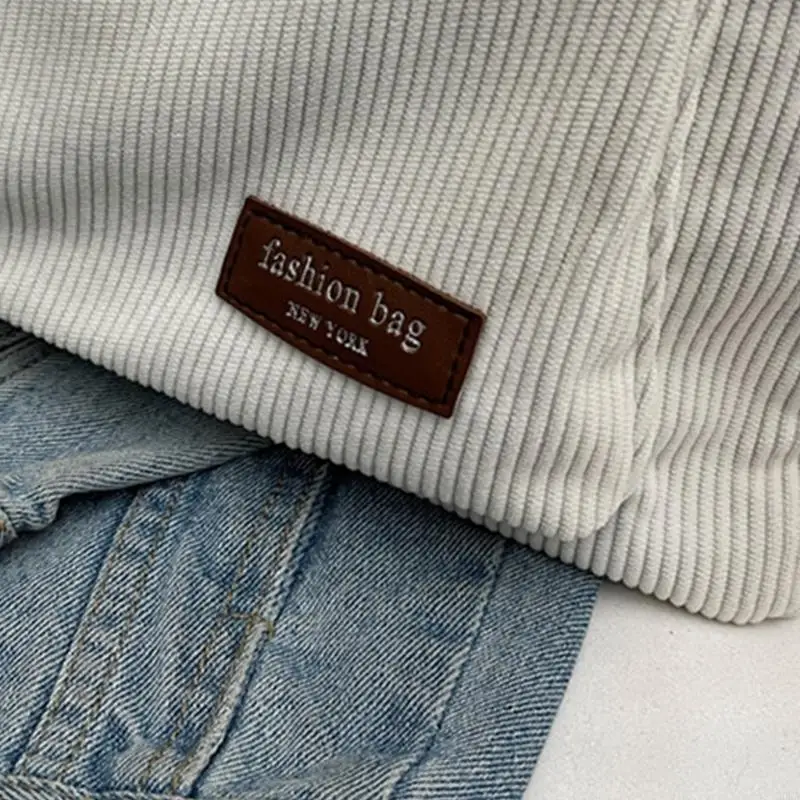 

Women Bag Fashion Corduroy Handbag Large Capacity Shoulder Bag Student Schoolbag 20CA