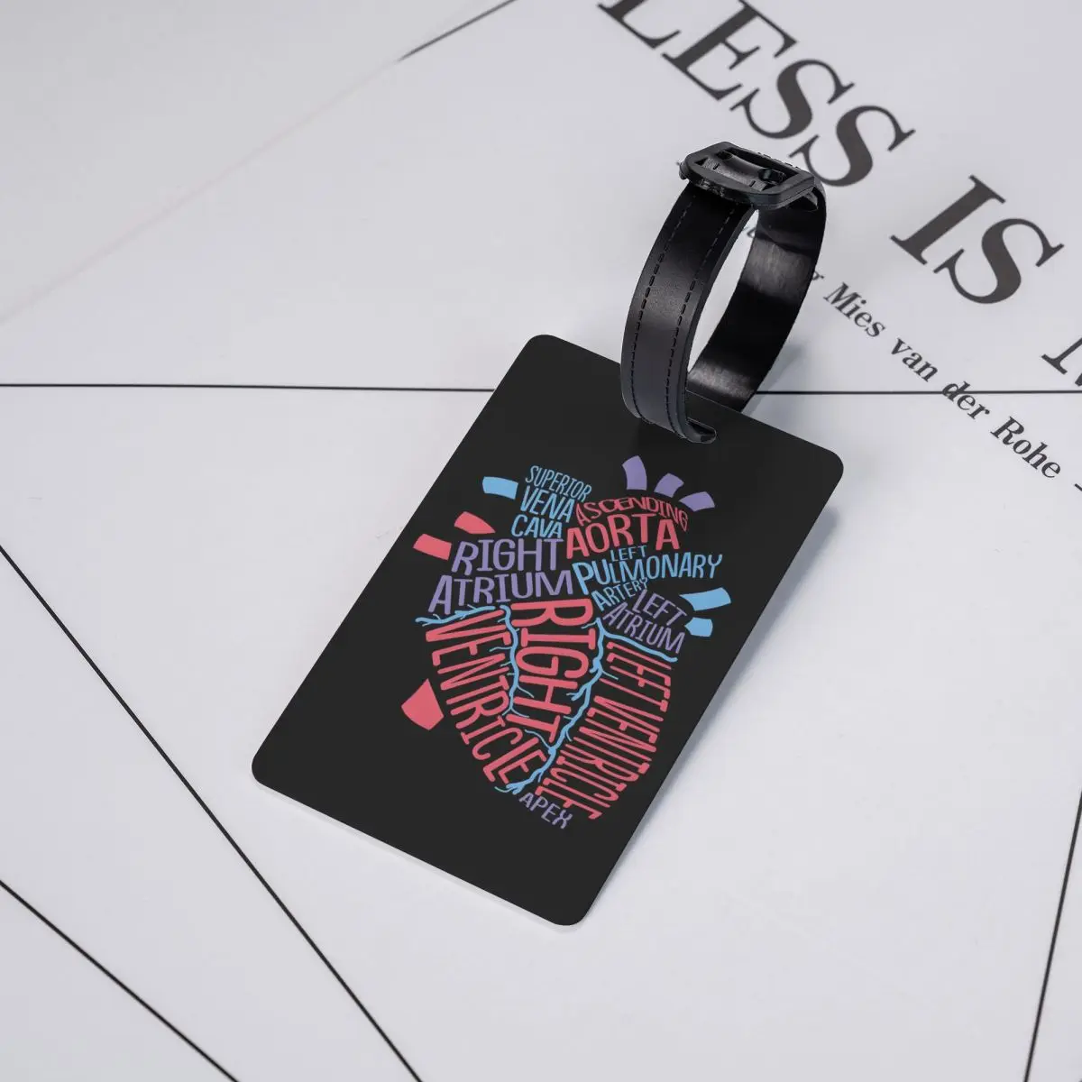 

Anatomical Hu He Cardiology Medical Cardiac Nurse Luggage Tags Suitcase Travel Baggage Boarding Tag Label Holder ID Name Address