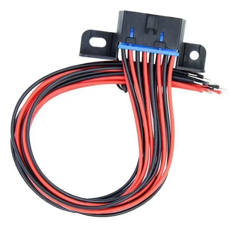 Universal J1962F OBD2 16 Pin Female Connector Fixed Harness Female Assembled Plug Dash Port with Full Cables