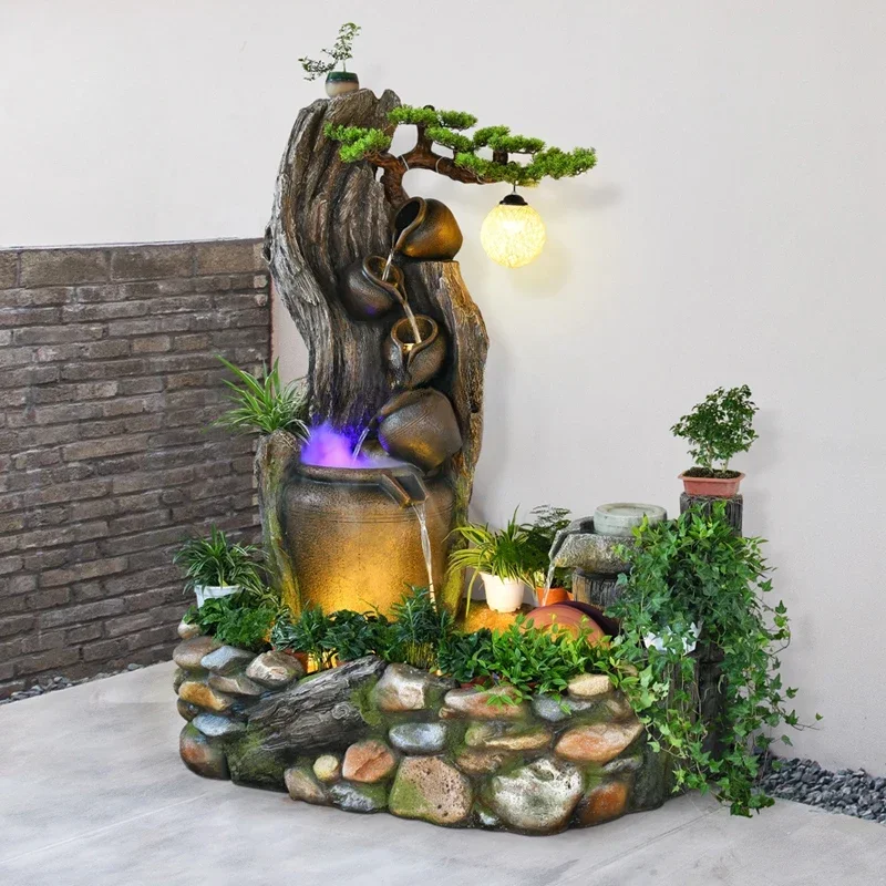 Fish Pond Flowing Water Ornaments Circulating Fountain Villa Garden Courtyard Landscape Balcony Entrance Opening