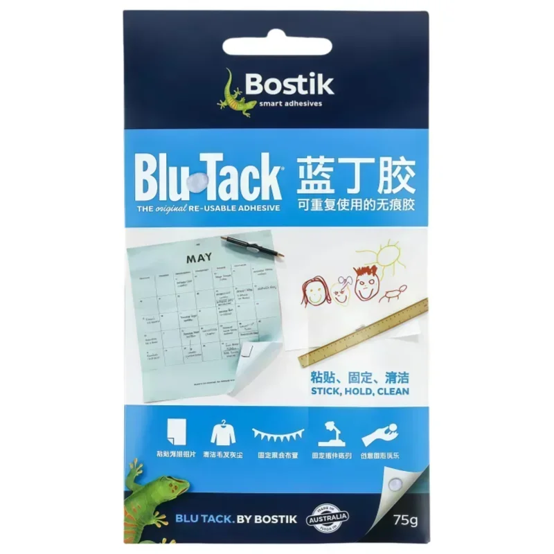 معجون لاصق قابل لإعادة الاستخدام من Bostik Blu Tack لتثبيت صور الحائط للاستخدام المكتبي والمدرسة - المنتج الأصلي #3
