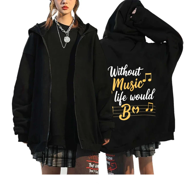

Мужская куртка с капюшоном, черная музыкальная жизнь бы быть B, повседневная уличная одежда с принтом для повседневной носки и любителей музыки