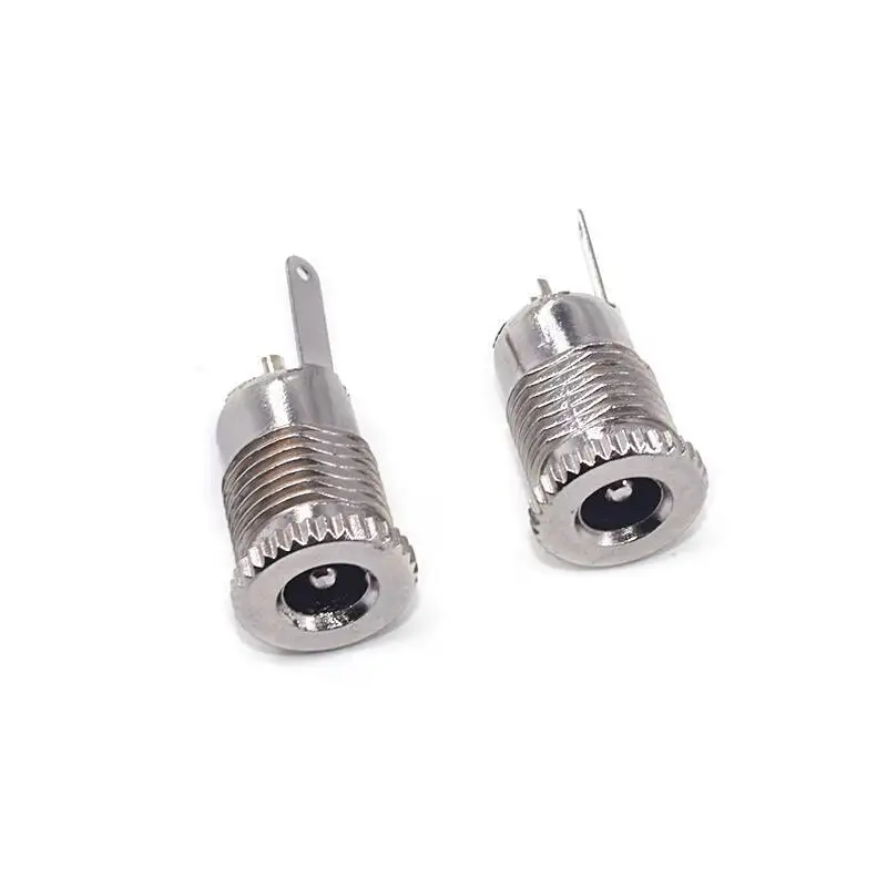 2 Stück DC-099 Stromanschluss Vollmetall-Ladebuchse 5,5*2,1/2,5 mm DC mit Mutterplatte – Detail 3