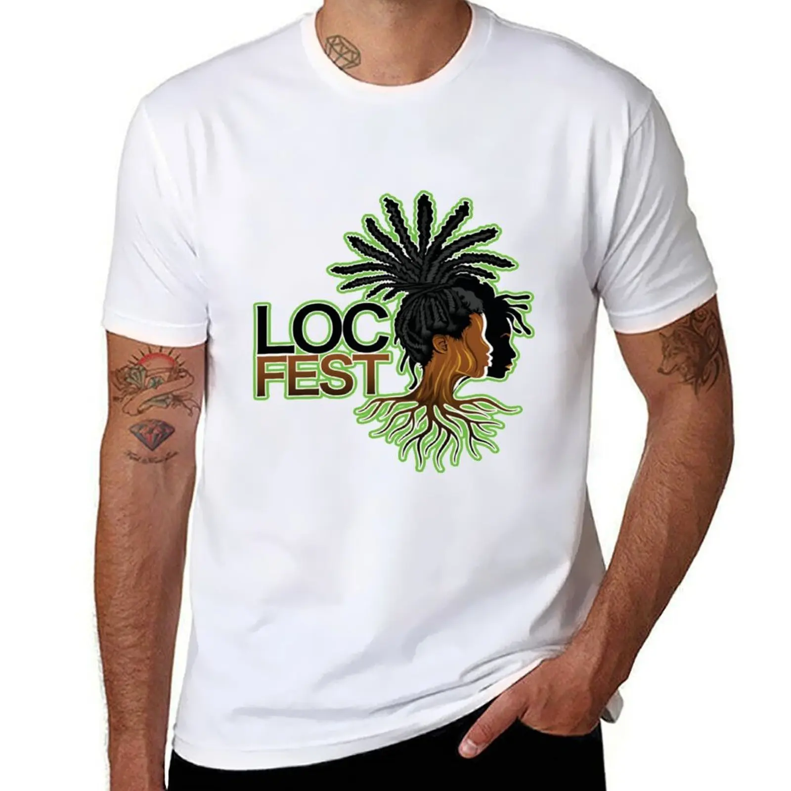 

Roots Loc Fest Portrait T-Shirt t shirt personalised anime t shirts for man T-Shirt